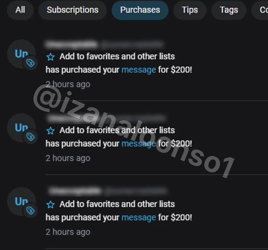 Fans comprando mensajes de 200 $ en OnlyFans gracias al equipo de chatting